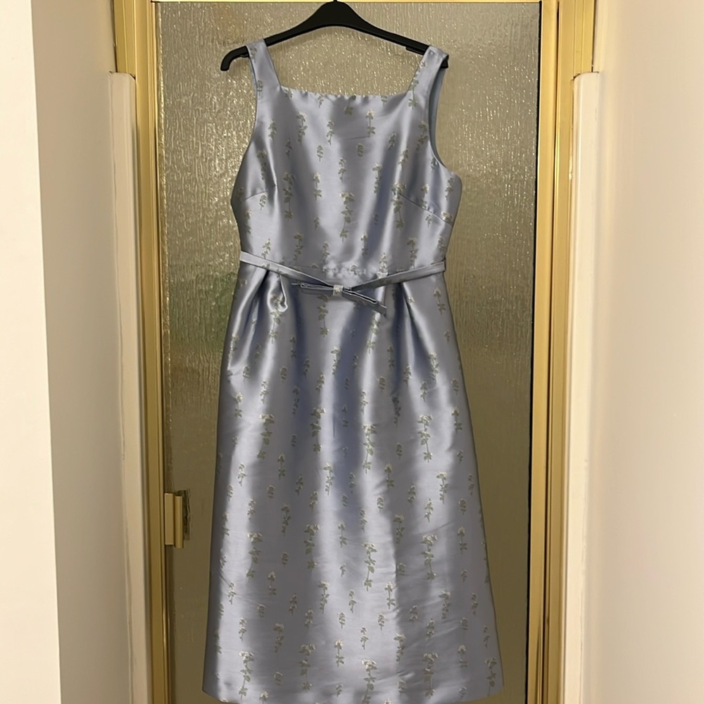 Beautiful Pale Blue Satin Dress
